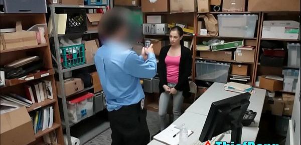  Teenage Shoplifter Fucks Security Guard To Escape Jail Shocking Footage